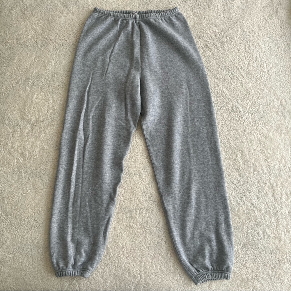 Skims Heather Gray Cotton Fleece Joggers - Size Small